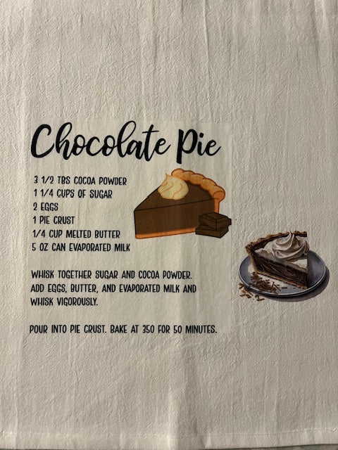 Chocolate Pie Kitchen Towel