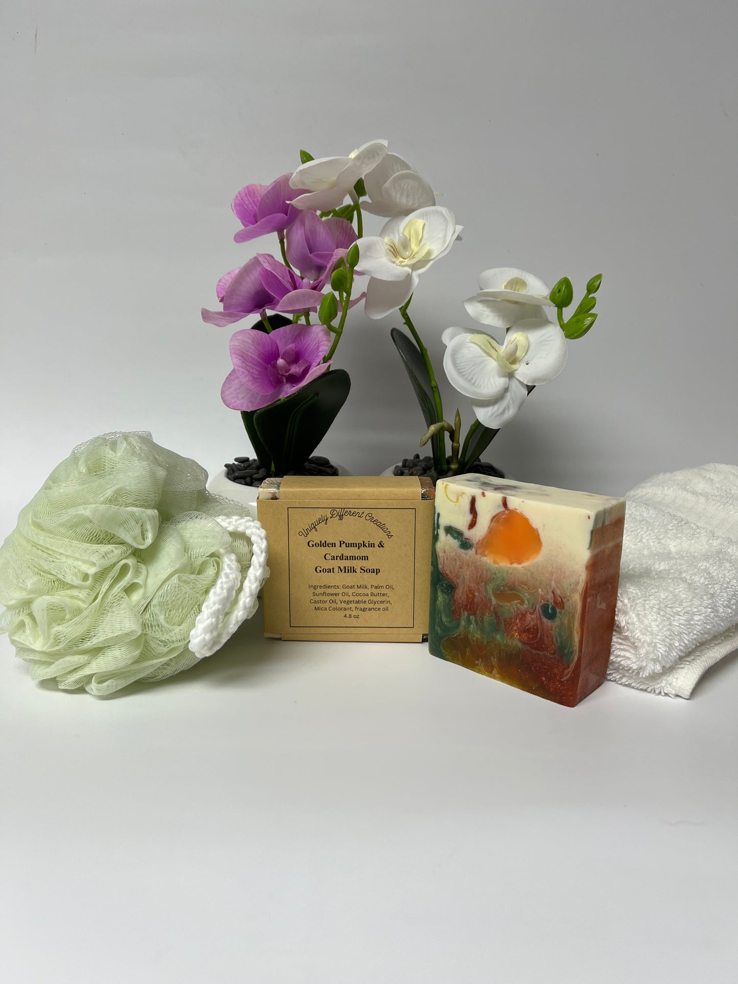 Golden Pumpkin & Cardamom Goat Milk Soap