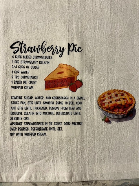 Strawberry Pie Kitchen Towel