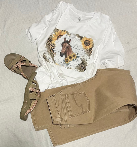 Horses & Sunflowers T-shirt